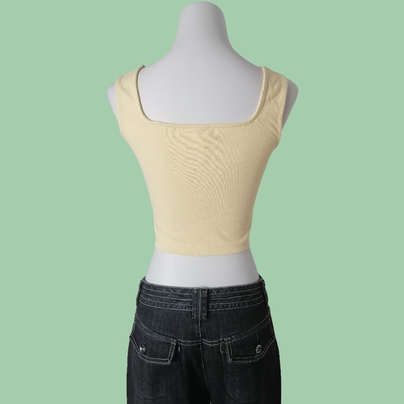 🙂 vintage cream tank top by H&M - Picture 3 of 6